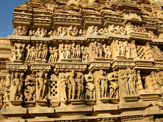 Khajuraho, India: Temple Carvings