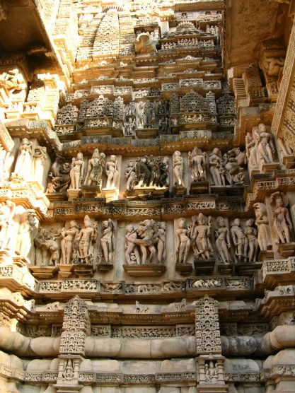 Khajuraho, India: Temple Carvings