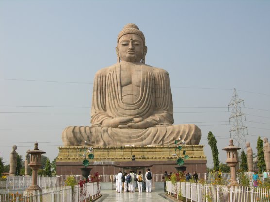 Bodhgaya, India: Pilgrims honor Buddha