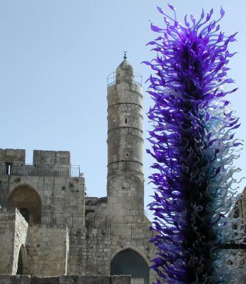 Jerusalem: Tower of David with Chihuly