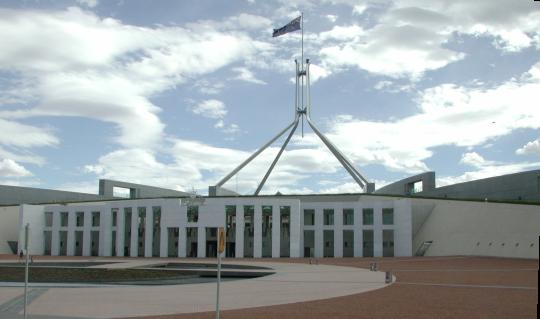 Canberra, Australia:  Modern Parliament House