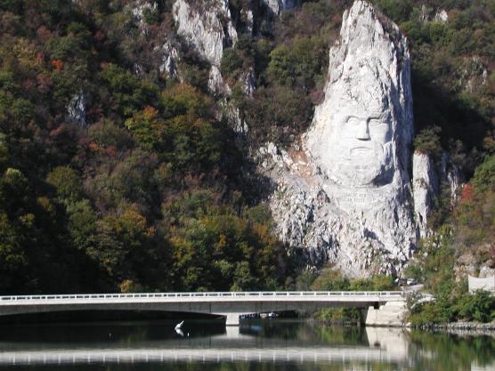 Danube River, Romania: Rock Sculpture